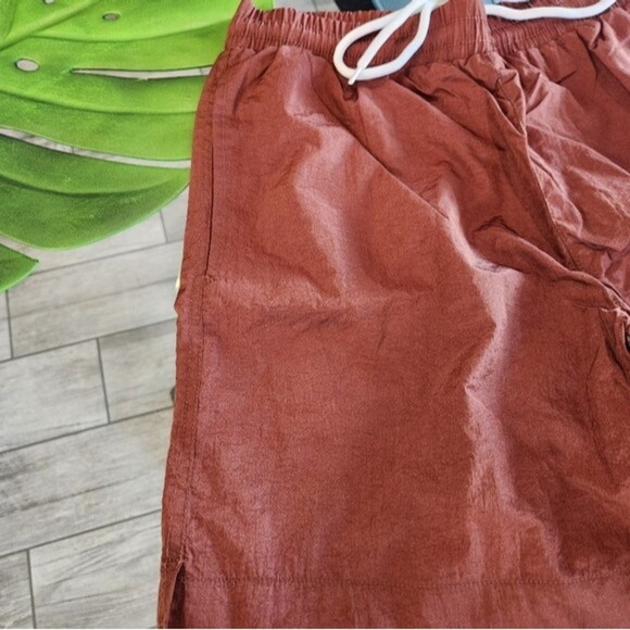 🎁EPTM Alloy NEW Men's swim shorts in a shiny fabric & elastic waist- Size Large - Picture 5 of 10